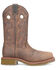 Image #2 - Double H Men's 12" Antonio Pull-On Work Boots - Composite Toe, Brown, hi-res