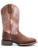 Image #2 - Shyanne Women's Antiquity Western Performance Boots - Broad Square Toe, Brown, hi-res