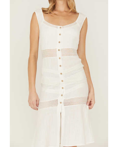 Image #4 - Idyllwind Women's Utopia Gauze Midi Dress, White, hi-res