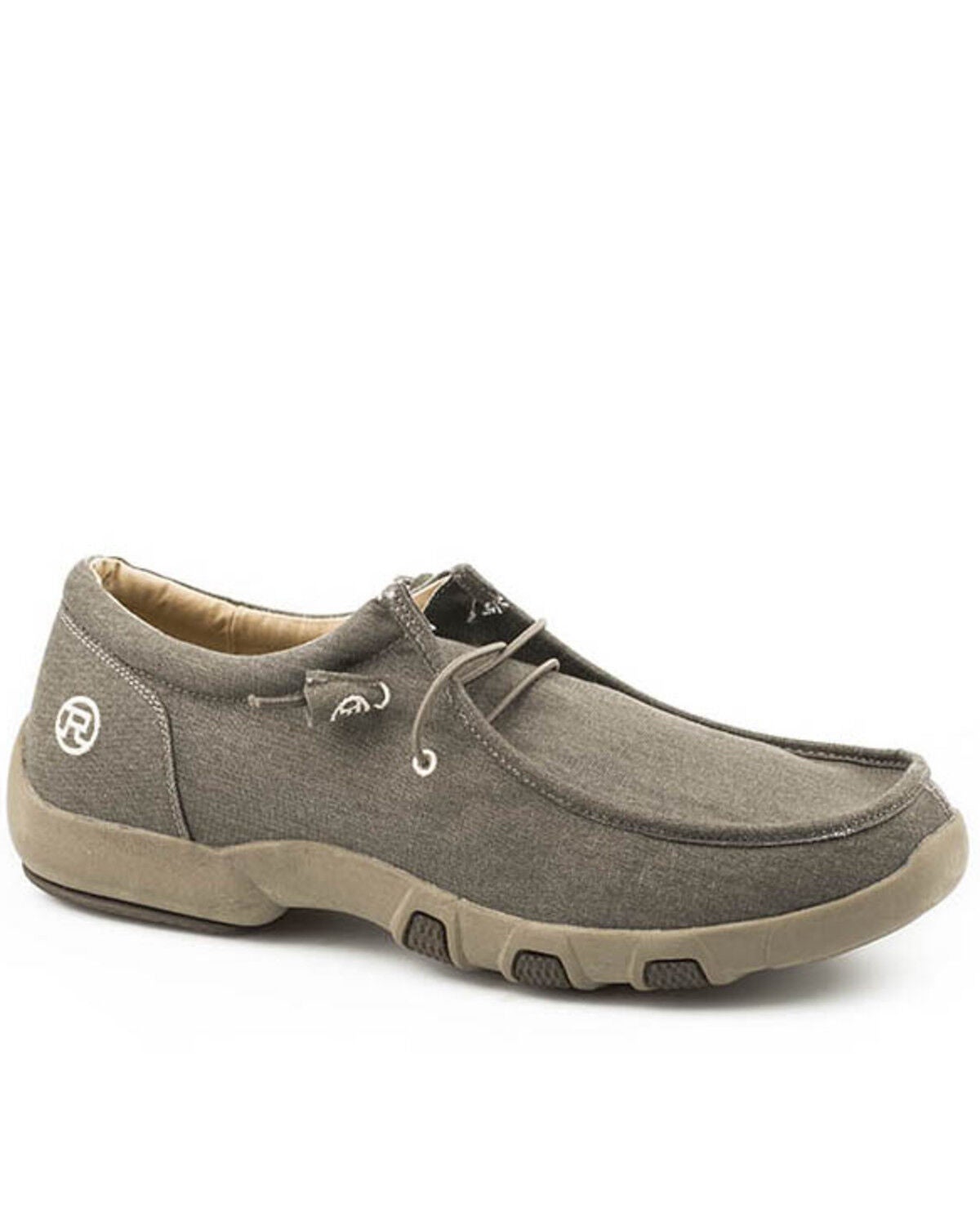Image #1 - Roper Men's Chillin Brown Shoes - Moc Toe, , hi-res