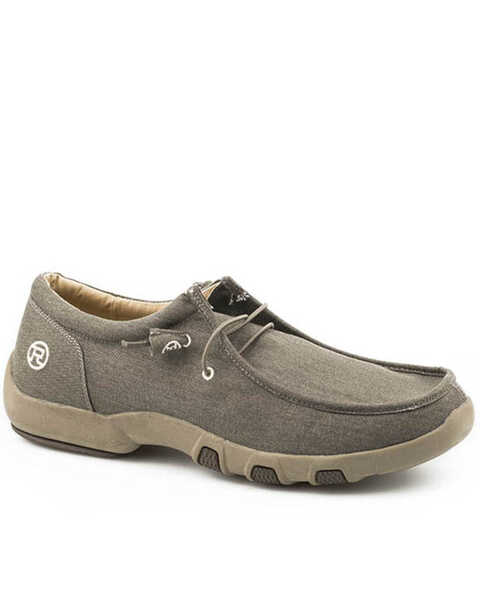 Image #1 - Roper Men's Chillin Brown Shoes - Moc Toe, Brown, hi-res