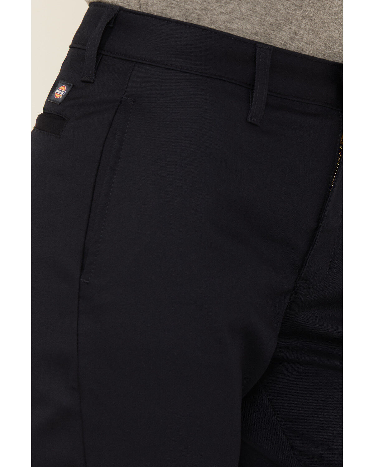 Image #2 - Dickies Women's Mid Rise Straight Stretch Twill Work Pants, Navy, hi-res
