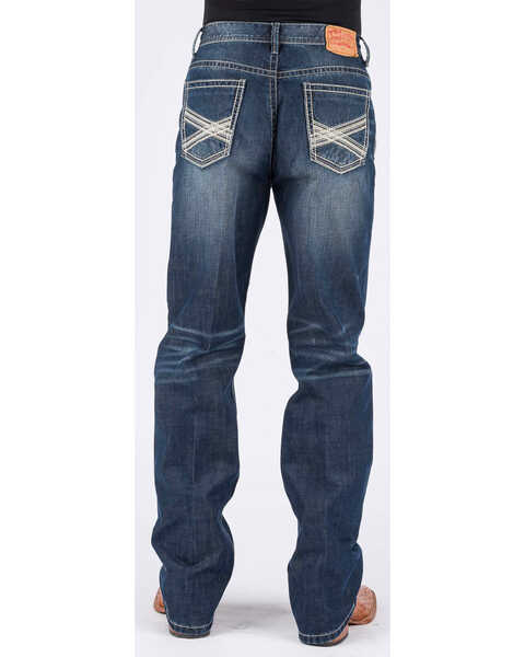 Image #1 - Stetson Men's 1520 Standard Fit Straight Jeans , Blue, hi-res