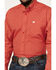 Image #3 - Cinch Men's Geo Print Long Sleeve Button-Down Western Shirt, Red, hi-res