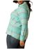 Image #2 - Ariat Women's R.E.A.L Jadeite Jacquard Southwestern Print Long Sleeve Snap Western Shirt - Plus , Turquoise, hi-res