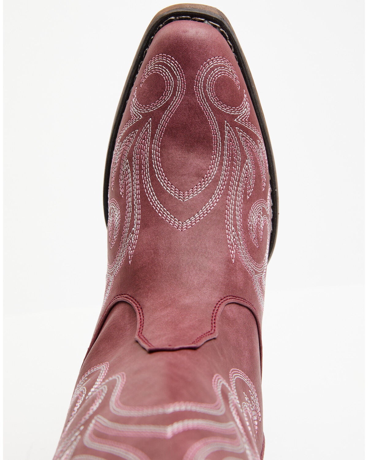 Image #6 - Roper Women's Raspberry Riley Vintage Western Boots - Snip Toe, Red, hi-res
