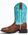 Rank 45 Women's Spark Xero Gravity Western Boots - Broad Square Toe, Brown, hi-res