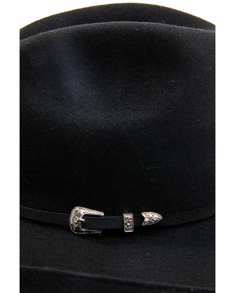 Cody James Men's Black 3X Duke Crease Wool Felt Western Hat  , Black, hi-res