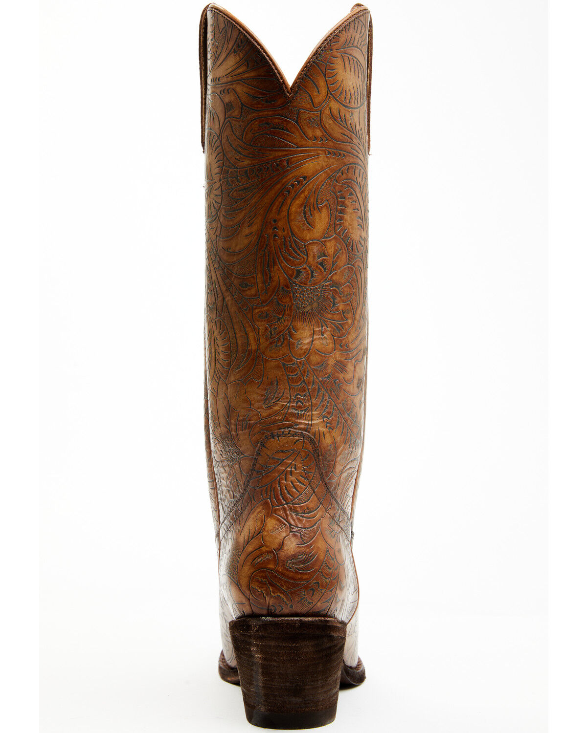 Image #5 - Shyanne Women's Eden Tooled Tall Western Boots - Snip Toe, Brown, hi-res