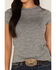 Image #3 - RANK 45® Women's Solid Short Sleeve Performance Tee, Grey, hi-res