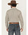 Image #4 - Gibson Trading Co Men's Bullseye Geo Print Long Sleeve Button-Down Western Shirt - Big, Ivory, hi-res