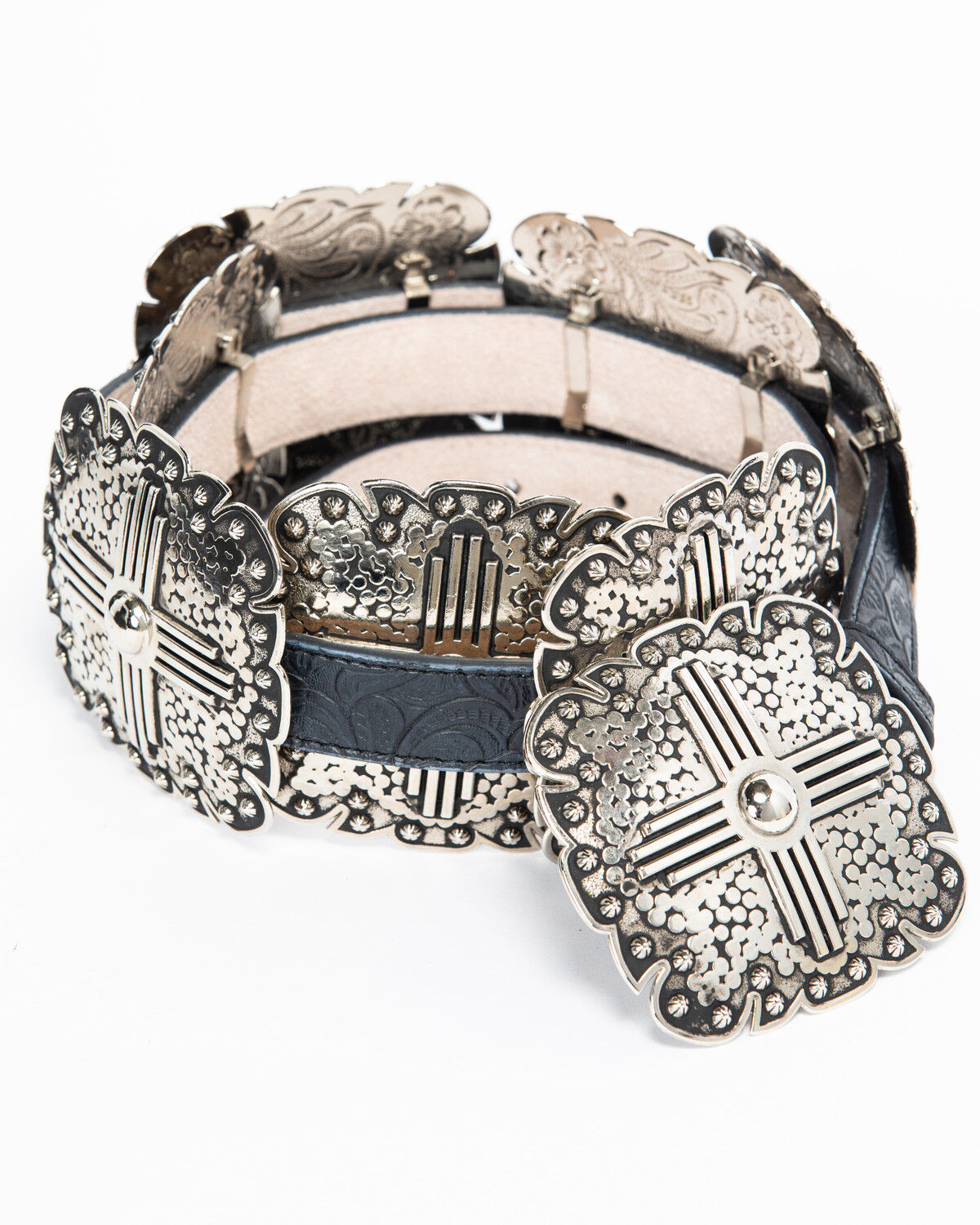 Black concho belt womens Outlet