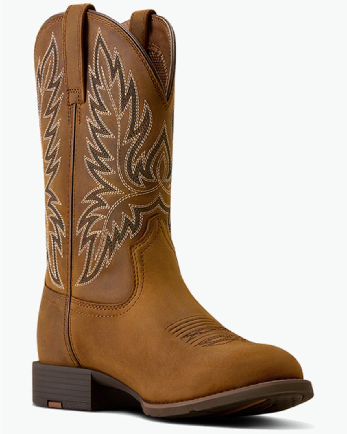 Image #1 - Ariat Men's Sport Stockman Performance Western Boots - Round Toe, Brown, hi-res