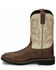 Justin Men's Driller Western Work Boots - Steel Toe, Dark Brown, hi-res