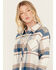Image #2 - Idyllwind Women's Catherine Lightweight Long Sleeve Pearl Snap Flannel Boyfriend Shirt, Dark Blue, hi-res