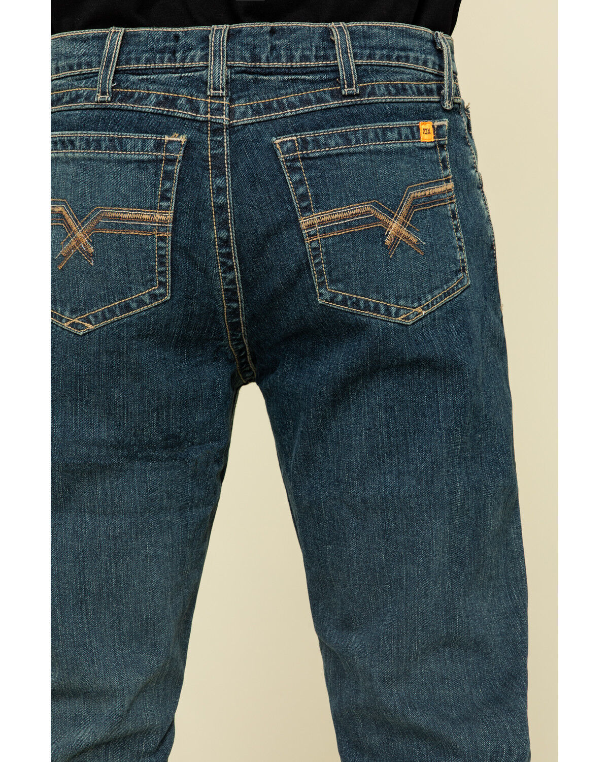 Image #4 - Wrangler 20X Men's FR Advanced Comfort Dark Vintage Boot Work Jeans, Dark Blue, hi-res