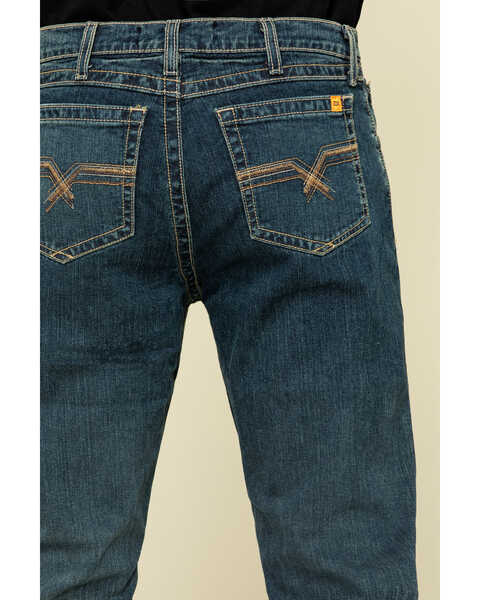 Image #4 - Wrangler 20X Men's FR Advanced Comfort Dark Vintage Boot Work Jeans , Dark Blue, hi-res