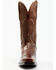 Image #4 - El Dorado Men's Calf Leather Western Boots - Square Toe, Tan, hi-res