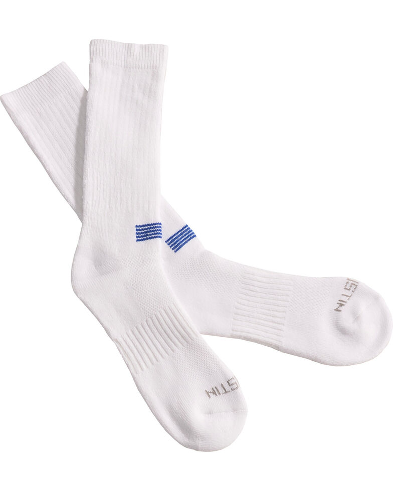 Justin Boots Men's JUSTDRY Socks - White, White, hi-res