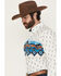 Image #2 - RANK 45® Men's Gavin Border Print Long Sleeve Button-Down Stretch Western Shirt, Ivory, hi-res