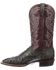 Image #3 - Lucchese Men's Harris Full Quill Ostrich Western Boots - Wide Square Toe, Dark Grey, hi-res