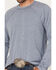 Image #3 - RANK 45® Men's Solid Performance Long Sleeve T-Shirt , Royal Blue, hi-res