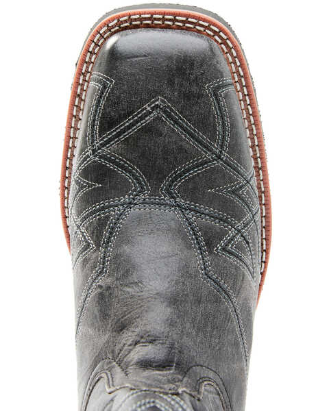 Image #6 - Laredo Men's Charcoal Geo Stitch Western Boots - Broad Square Toe, Charcoal, hi-res