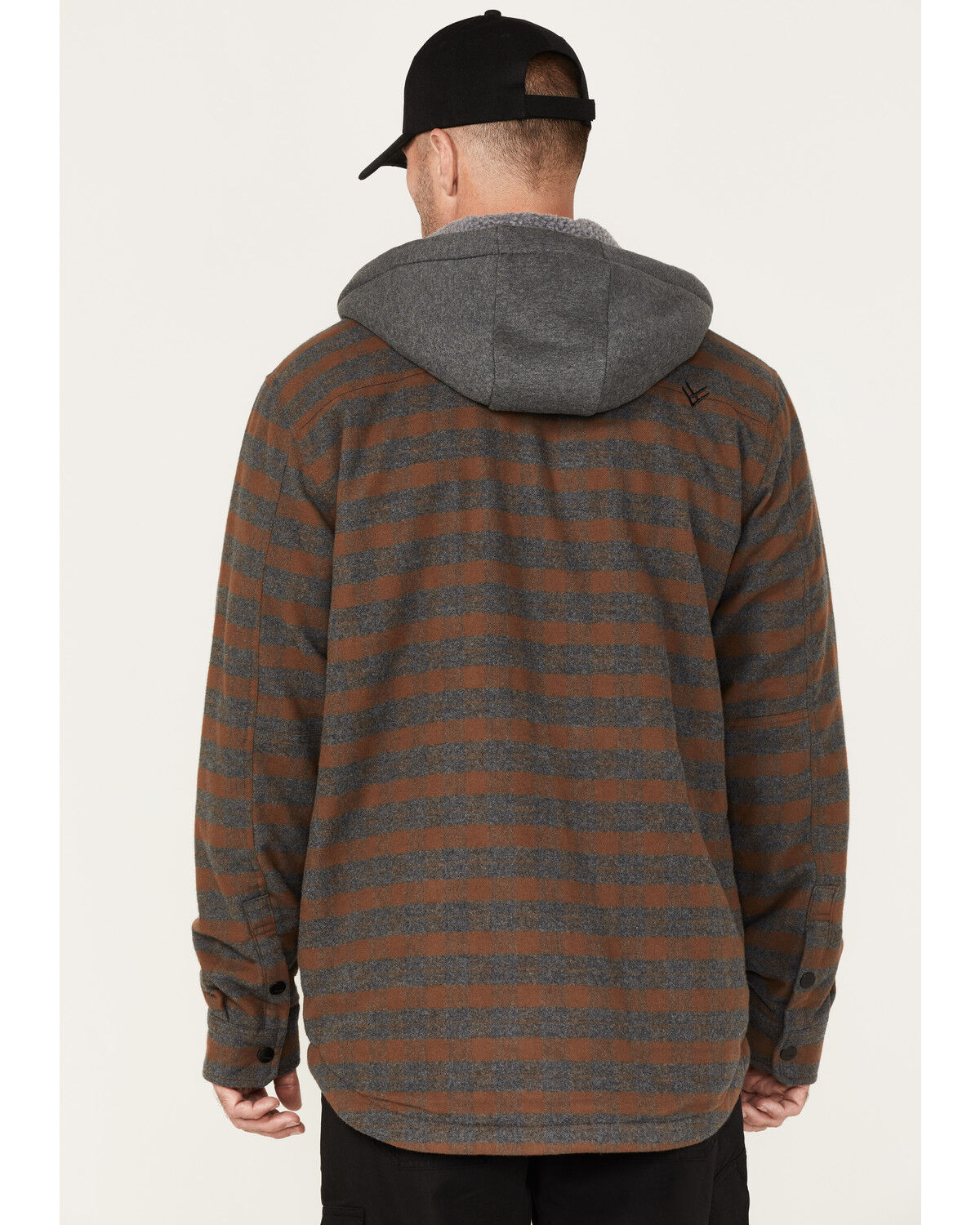 Image #4 - Hawx Men's Insulated Hooded Shirt Jacket, Brown, hi-res