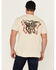 Image #4 - Brixton Men's Battle Logo Short Sleeve Graphic T-Shirt, Cream, hi-res