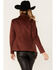 Image #4 - Shyanne Women's Fringe Faux Suede Blazer, Chestnut, hi-res