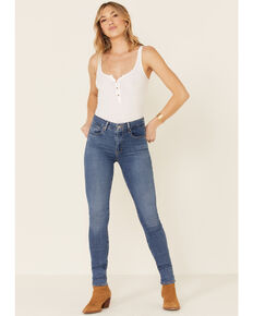 Levi's Women's 721 Hustle Skinny Jeans, Blue, hi-res