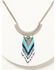 Image #1 - Idyllwind Women's Silver Beaded Leon Statement Necklace, Silver, hi-res