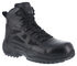 Image #1 - Reebok Men's Stealth 6" Lace-Up Side Zip Work Boots - Composite Toe, Black, hi-res