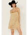 Image #1 - Show Me Your Mumu Women's Buchanan Fringe Mini Dress, Gold, hi-res