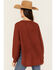Image #4 - Cotton & Rye Women's Round Bottom Textured Sweater, Rust, hi-res