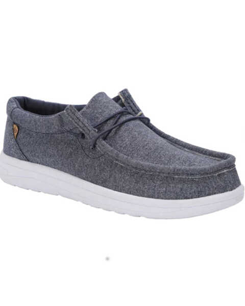 Lamo Footwear Men's Paul Slip-On Casual Shoes - Moc Toe, Blue, hi-res