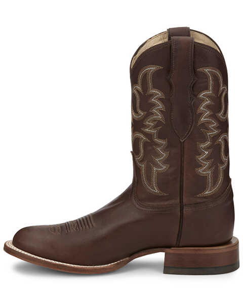 Image #3 - Justin Men's Western Boot - Round Toe, Brown, hi-res