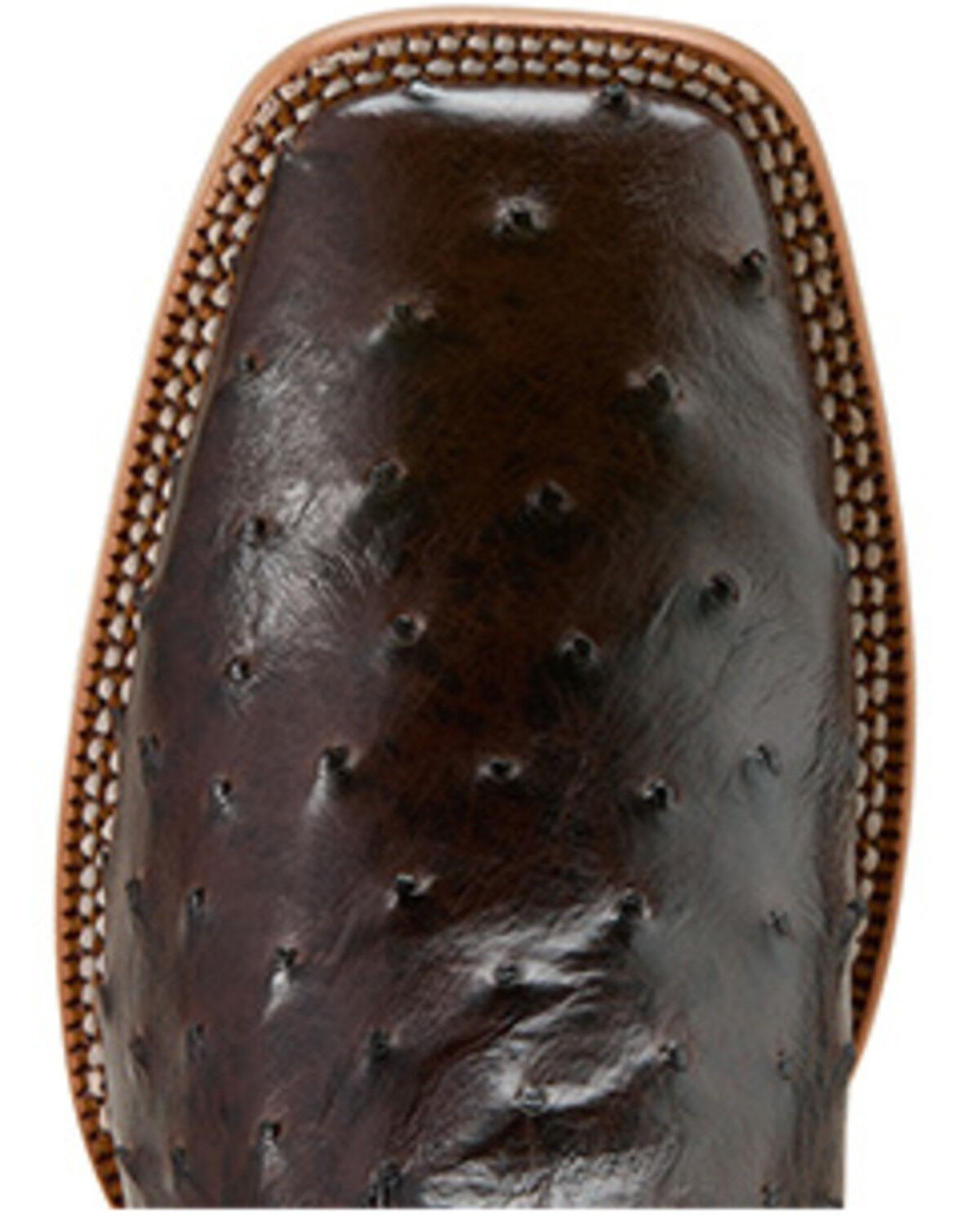 Image #4 - Ariat Men's Drifter Exotic Ostrich Western Boots - Broad Square Toe, Brown, hi-res