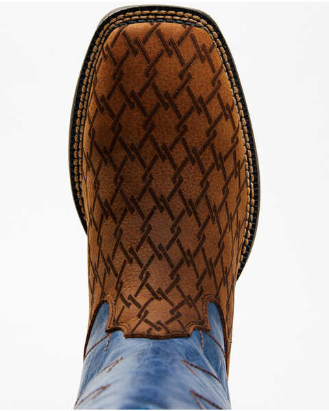 Image #6 - Brothers and Sons Men's Lite Performance Western Boots - Broad Square Toe, Blue, hi-res