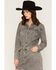 Image #2 - Rock & Roll Denim Women's Double Western Buckle Long Sleeve Denim Mini Dress, Black, hi-res