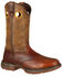 Image #1 - Durango Rebel Men's Saddle Western Boots - Round Toe, Brown, hi-res
