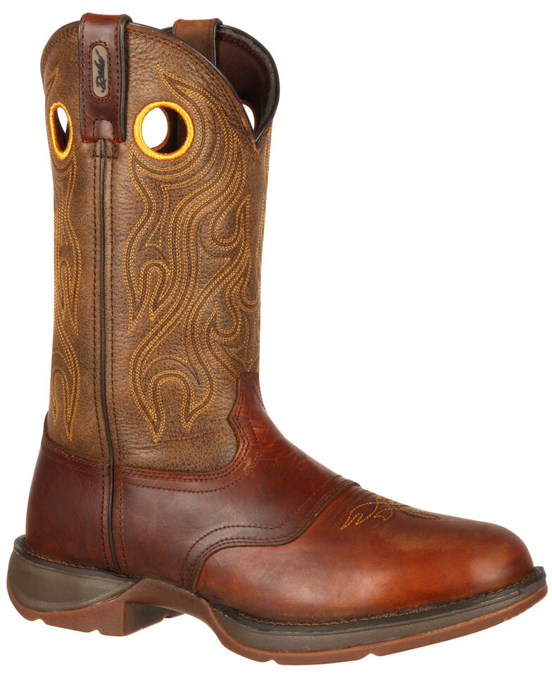 Durango Rebel Men's Brown Saddle Western Boots - Round Toe, Brown, hi-res