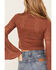 Image #4 - Shyanne Women's Crochet Lace Bell Sleeve Sweater, Brown, hi-res