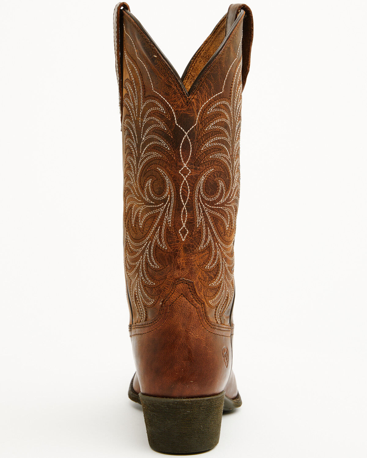 Image #5 - Ariat Women's Heritage X StretchFit Western Boots - Snip Toe, Brown, hi-res