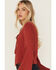 Image #2 - Idyllwind Women's Cedar Lace-Up Top, Chilli, hi-res