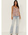 Image #2 - Idyllwind Women's Lurex Little Lace Tank Top, Lavender, hi-res