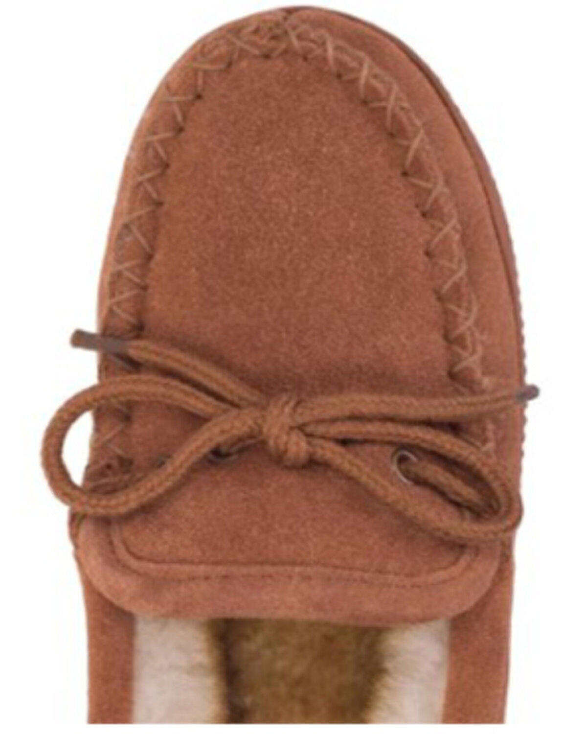 Image #5 - Cloud Nine Girls' Sheepskin Moccasins, Chestnut, hi-res