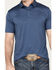 Image #3 - Ariat Men's Charger 2.0 Fitted Short Sleeve Polo Shirt, Navy, hi-res