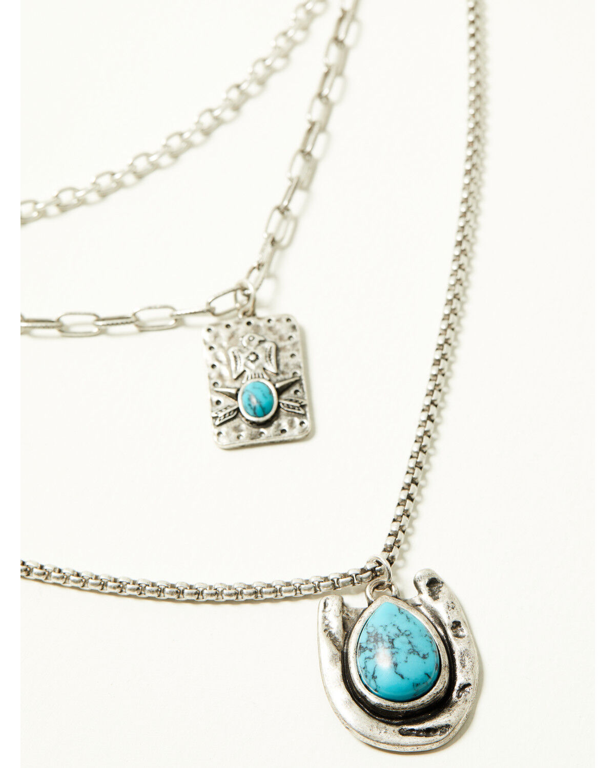 Image #2 - Idyllwind Women's Aurora Layered Necklace, Silver, hi-res