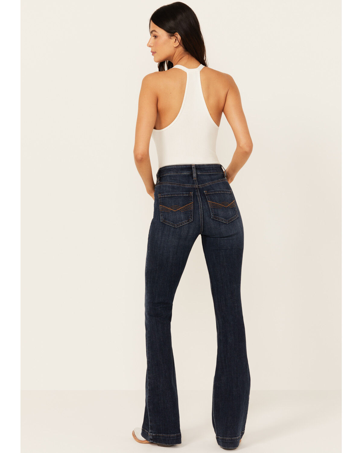 Image #3 - Idyllwind Women's Hermosa Dark Wash High Rise Bootcut Horsebit Comfort Stretch Denim Jeans, Dark Wash, hi-res